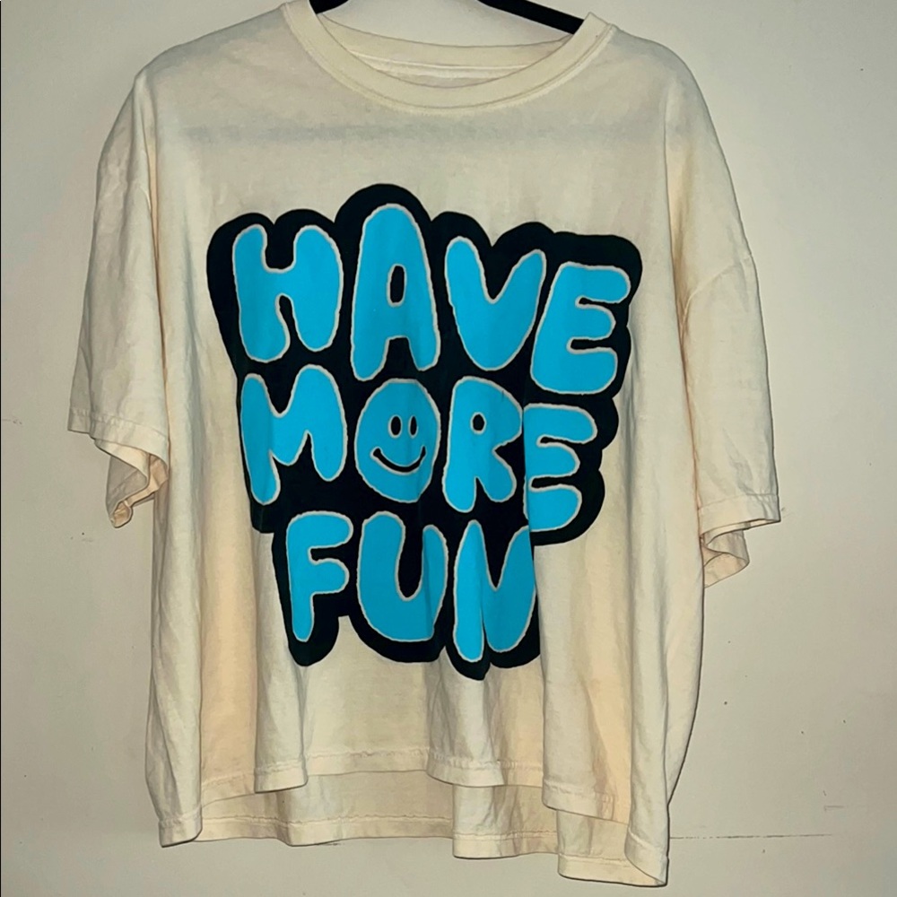 Lala Said To Have More Fun Boxy Tee - oversized L/XL